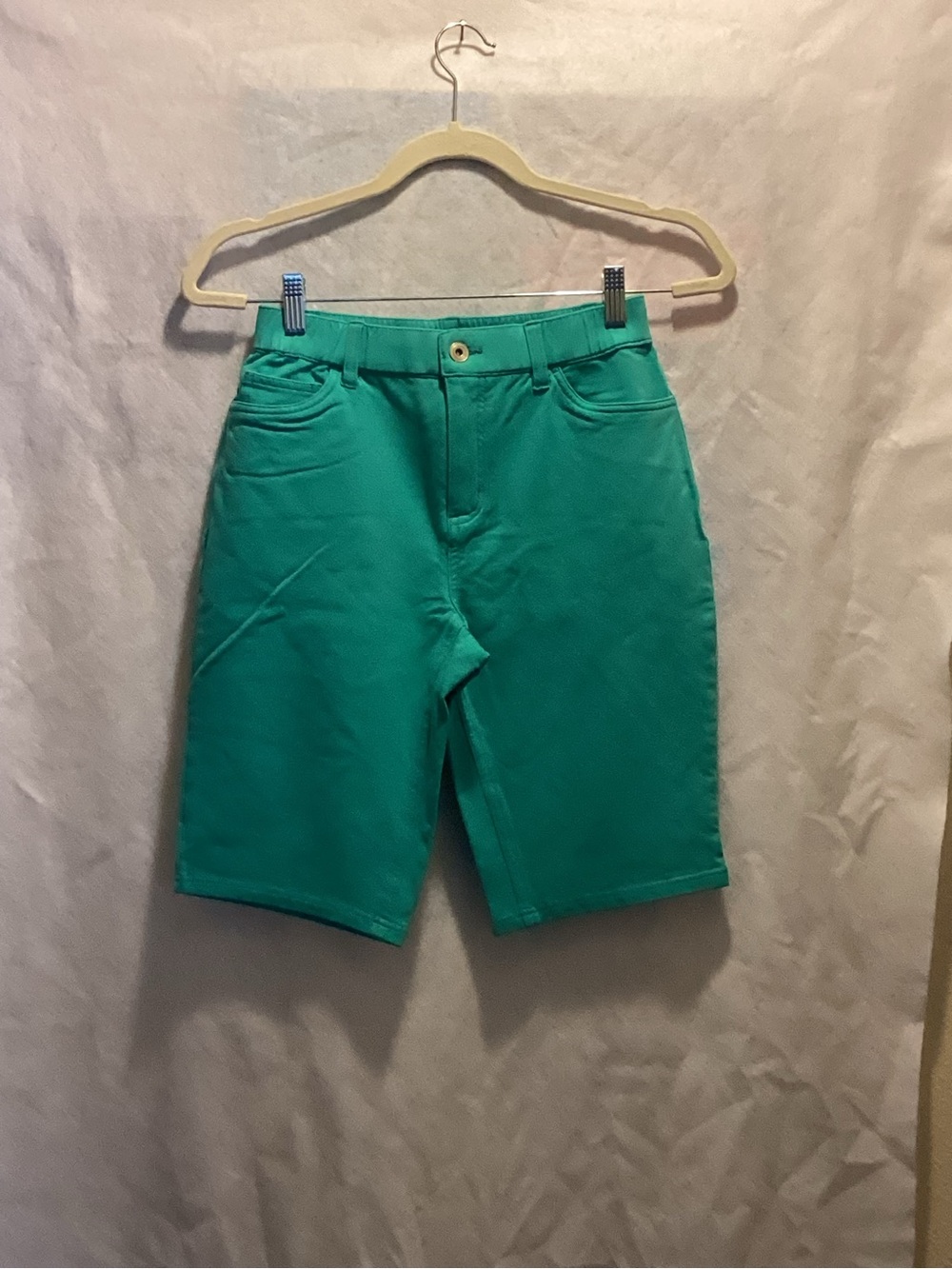 Denim&Co Teal Green Women's Bermuda Shorts